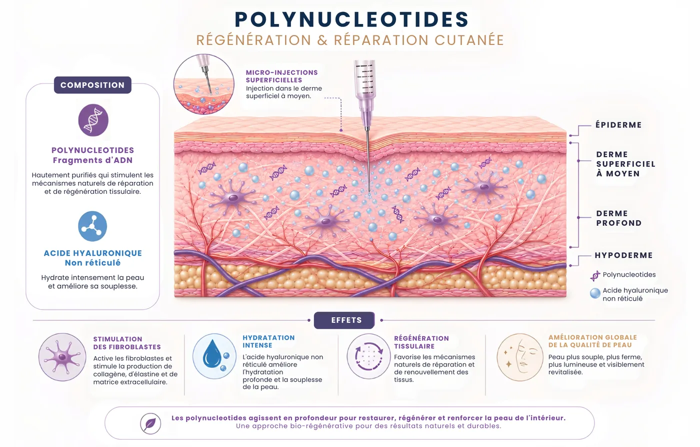 Schéma du fonctionnement des polynucléotides