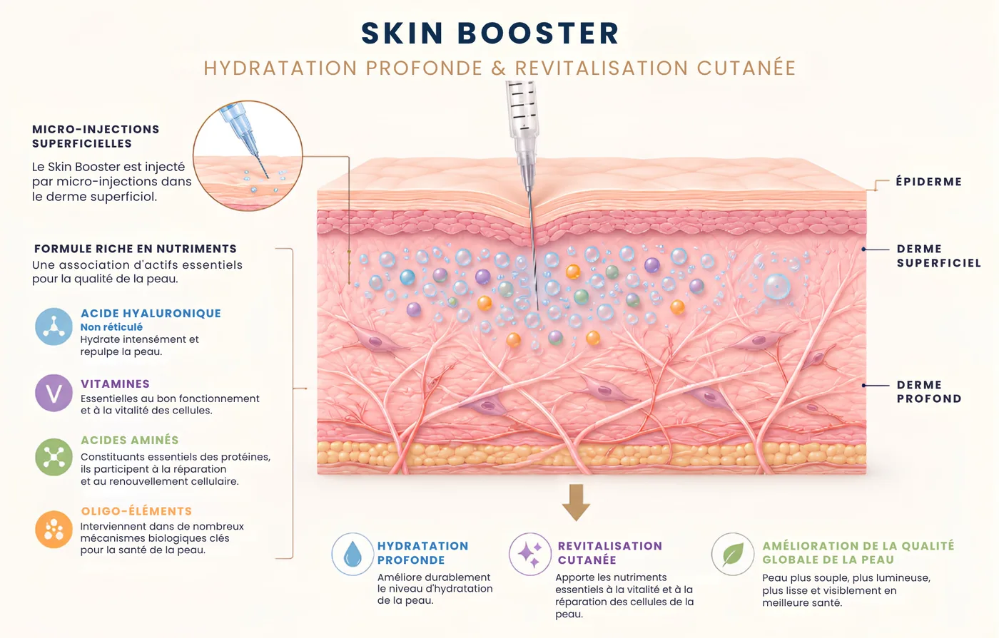 Schéma du fonctionnement du Skin Booster